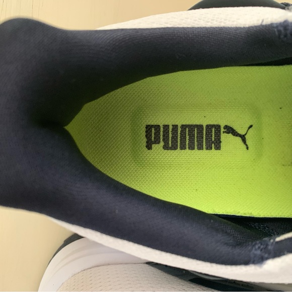 Men’s White/Navy Fusion EVO Spikeless Golf Shoes | Puma | Size 11 - Picture 11 of 14